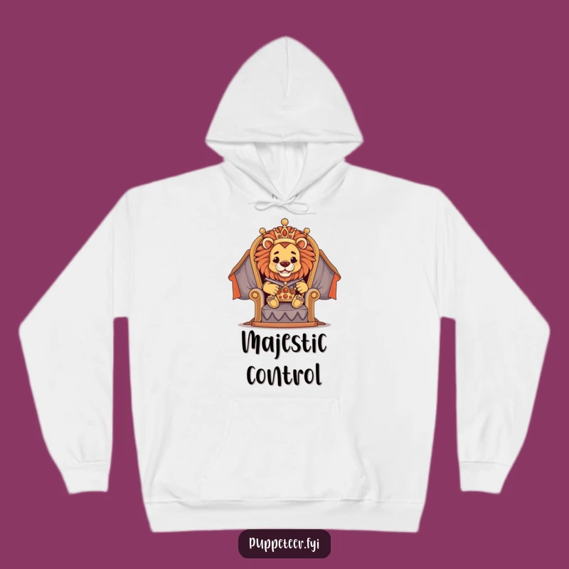 Cozy Lion Puppet Master Hoodie: Throne Room Comfort!