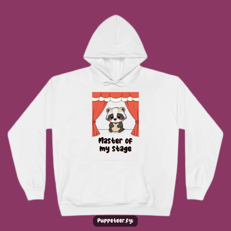 Funny Badger Puppet Master Hoodie: Cozy Up to Creative Control