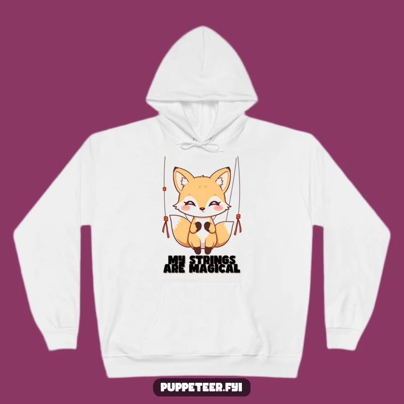 Funny Graceful Fox Hoodie - Cozy Elegance & Humor!