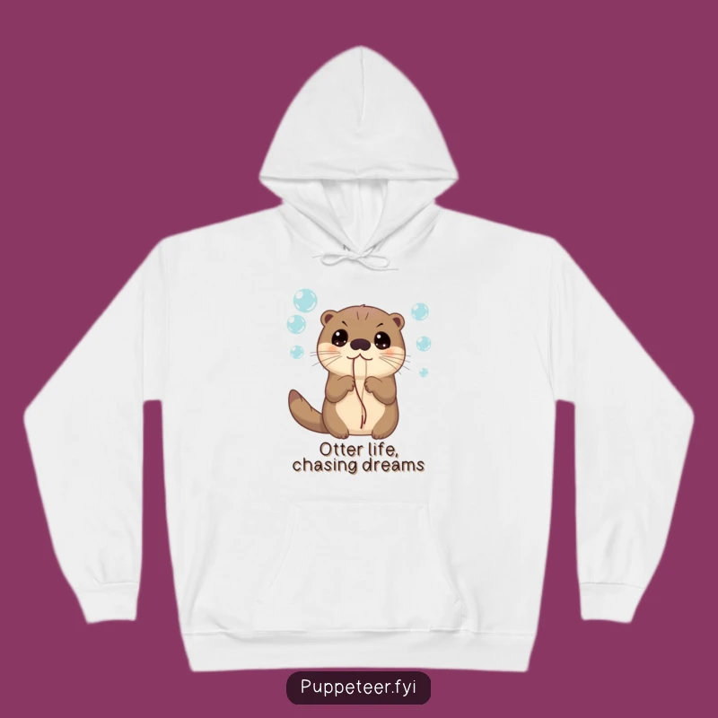 Funny Otter Bubbles Hoodie: Cozy Comfort for Your Most Curious Adventures