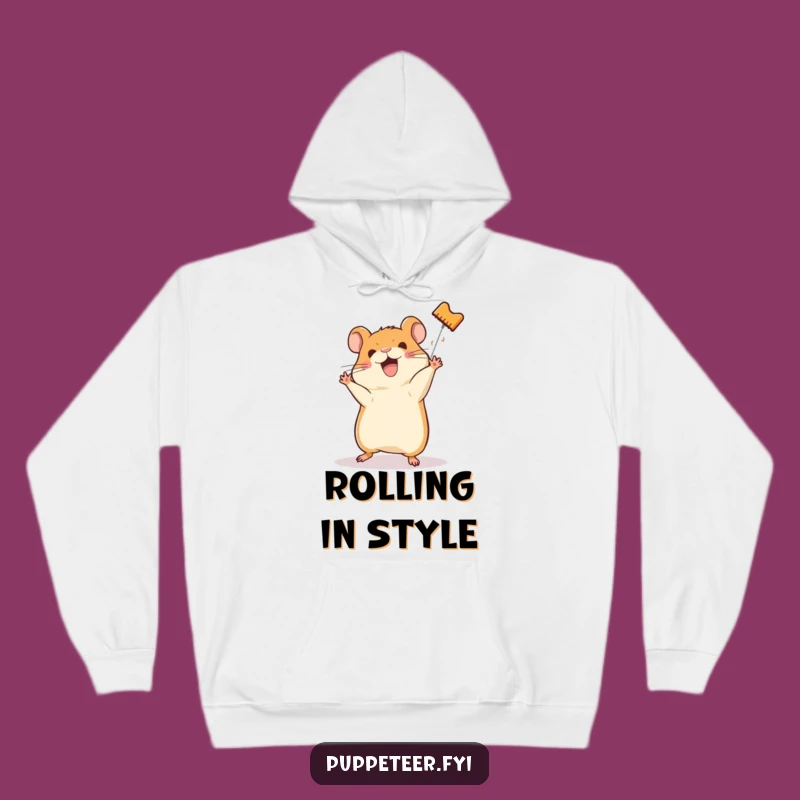 Funny Hamster Puppet Hoodie: Cozy Happy Acrobat Gift