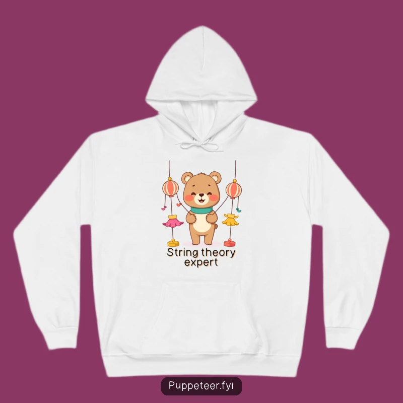Funny Bear Puppet Master Hoodie: Cozy Humor for Puppet Lovers