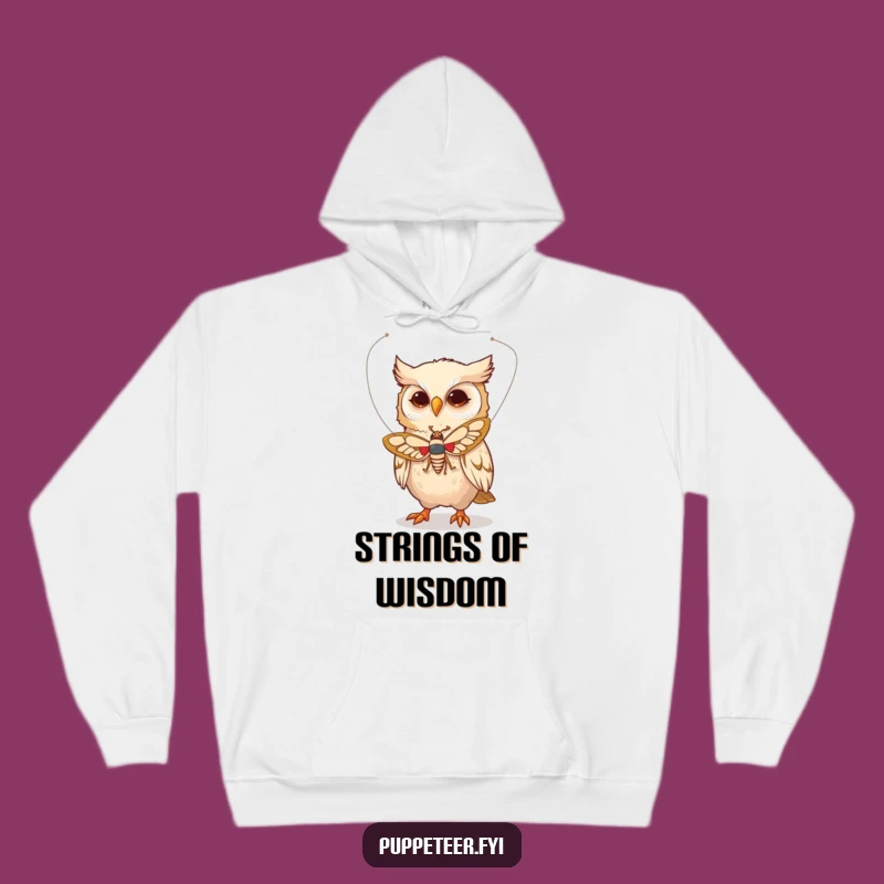 Cozy Funny Owl Moth Puppet Hoodie: Whimsical Warmth for Dreamers