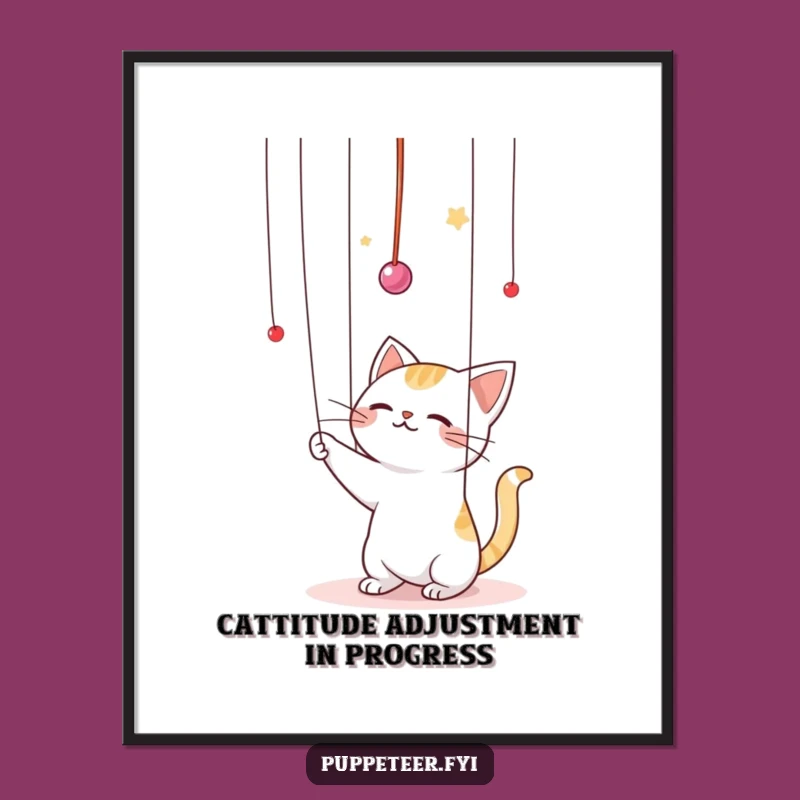 Free Printable Kawaii Cat Wall Art: Funny Downloadable Art for Playful Decor