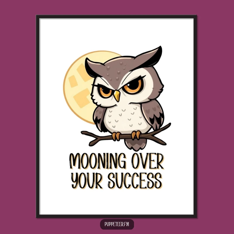 Free Printable Owl Moon Magic Wall Art - Whimsical Downloadable Decor!