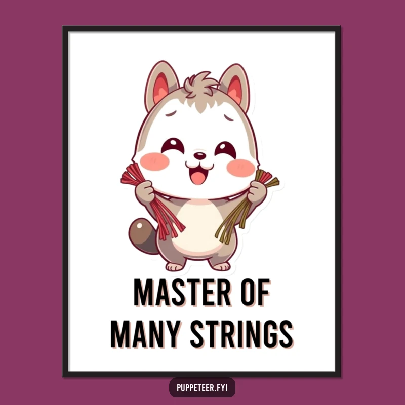Free Printable Wall Art: Smiling Animal Strings Cheerful Funny Downloadable Decor