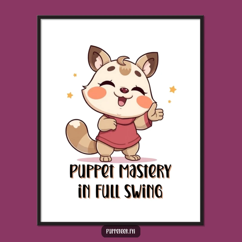 Funny Free Printable Wall Art: Giggling Animal Puppet Dance Hilarious Downloadable Art