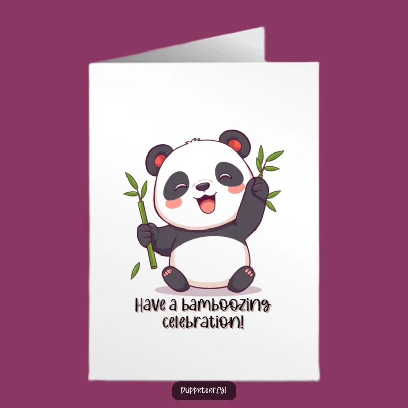 Free Printable Panda Puppet Birthday Card - Fun & Playful Downloadable Gift!