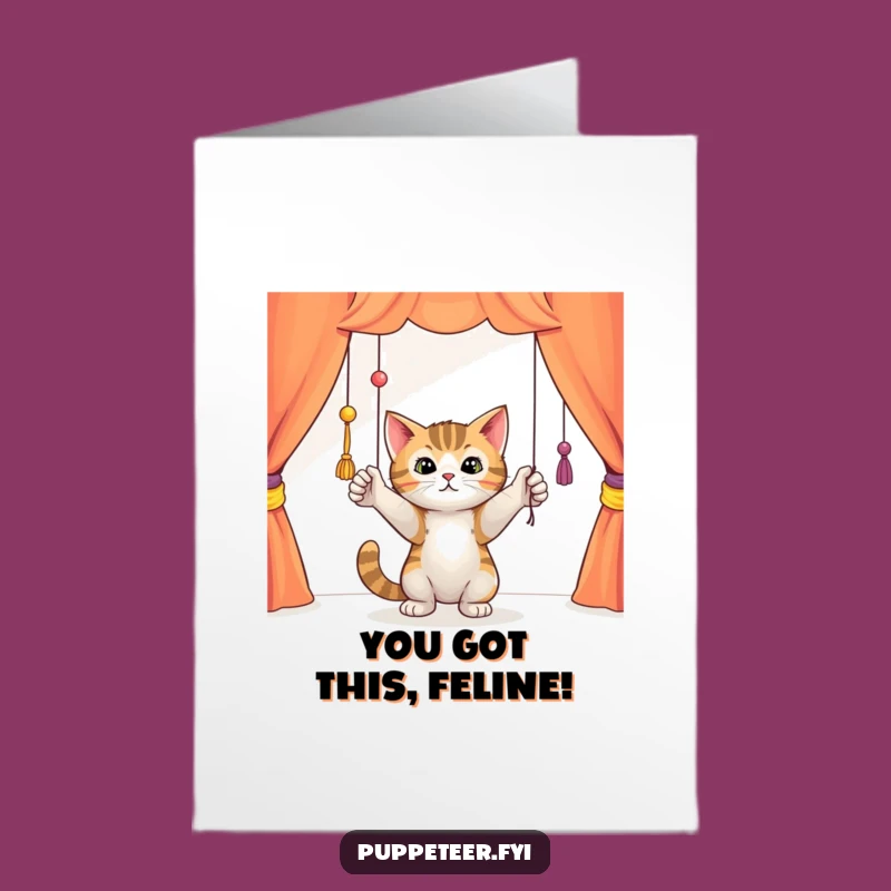 Free Printable Congrats Card: Cat Theater Fun, Funny Downloadable Gift Idea