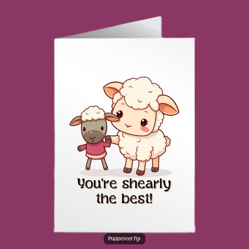 Free Printable Congrats Card: Guiding Kawaii Sheep! Gentle Downloadable DIY Gift