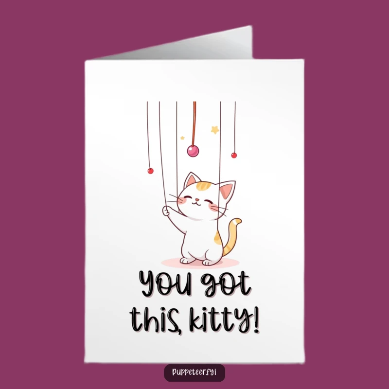 Free Printable Kawaii Cat Congratulations Card: Funny Downloadable Gift for Any Occasion