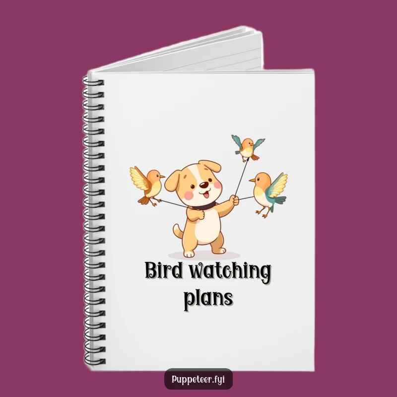 Funny Dog Bird Puppet Notebook: Capture Your Ideas with Playfulness