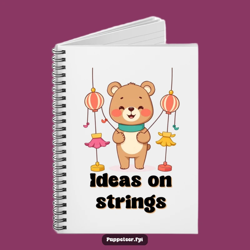 Funny Bear Puppet Show Notebook: Jot Down Ideas with Humor