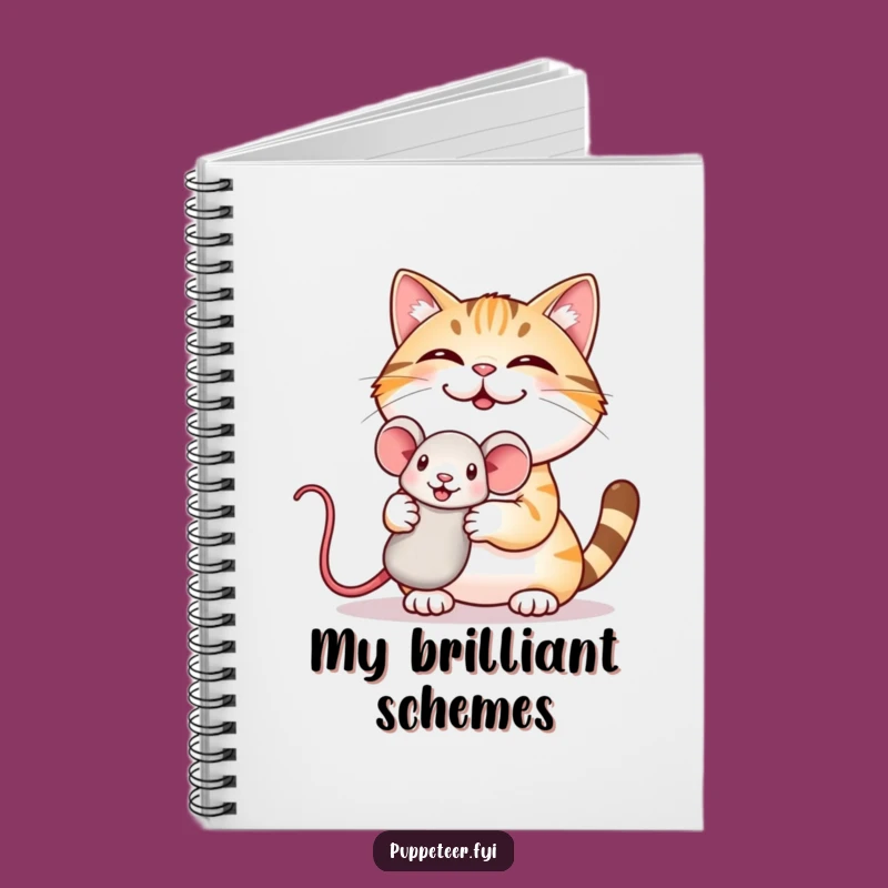 Funny Cat Puppet Notebook: Giggling Cat, Journal Your Funniest Ideas