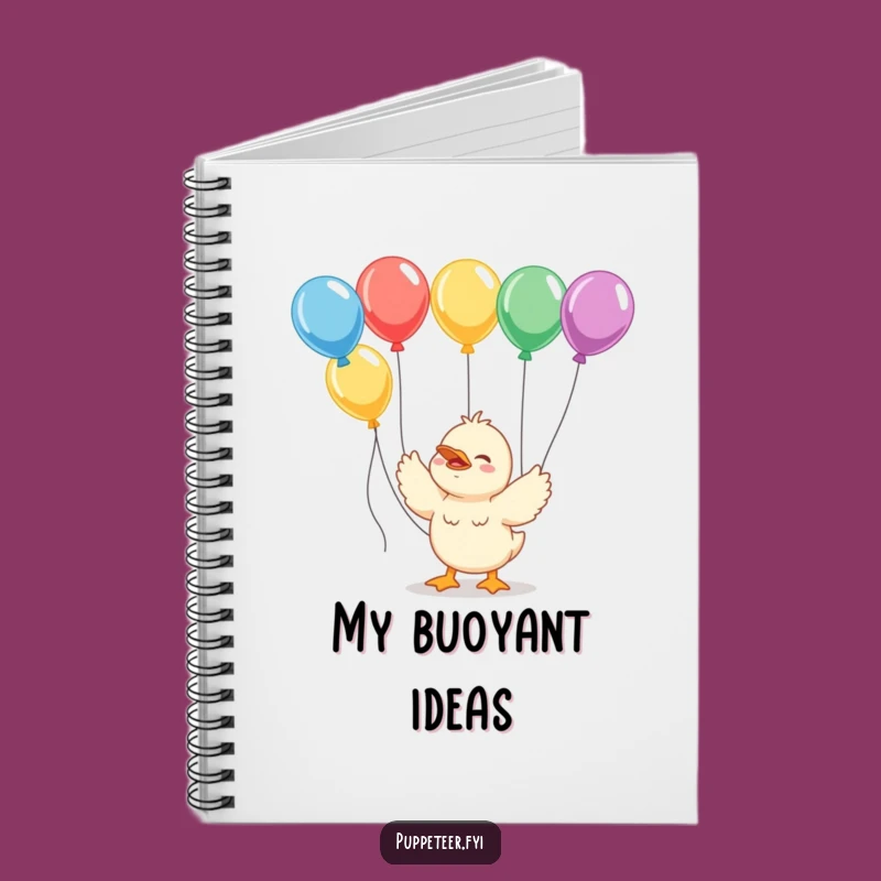 Funny Duckling Balloon Wrangler Notebook: Jot Down Ideas with Giggling Joy, Gift