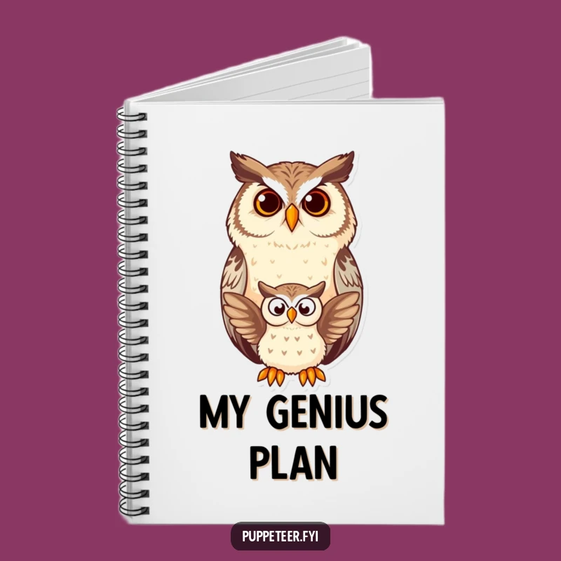 Funny Owl Puppet Notebook: Jot Down Ideas with This Amusing Owl's Inspiration!