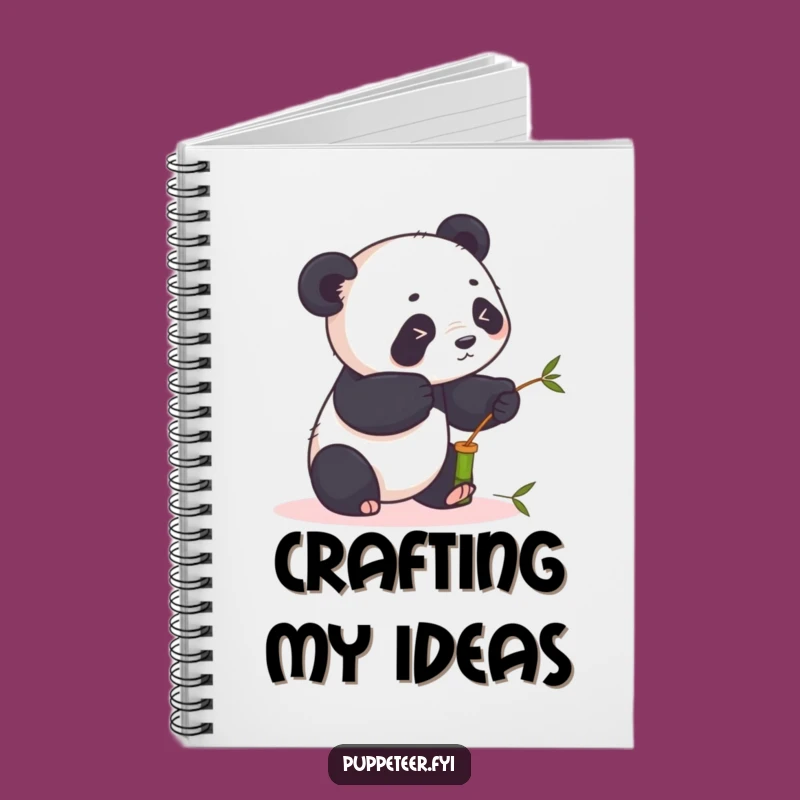 Funny Panda Puppet Notebook: Jot Down Ideas with Playful Panda's Inspiration!
