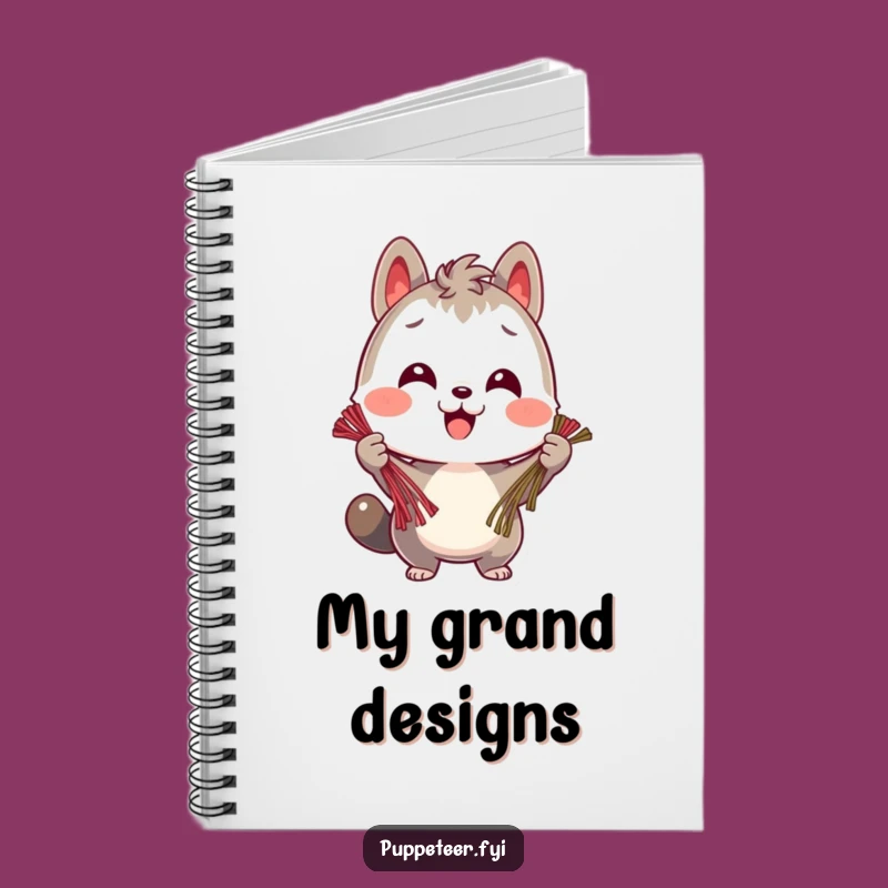 Funny Planner Notebook - Cheerful Animal String Organizer Journal Gift