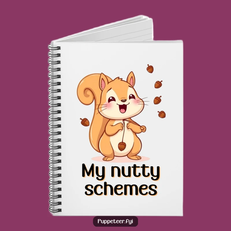 Funny Squirrel Notebook: Journal for Nutty Ideas, Cheerful and Practical Gift