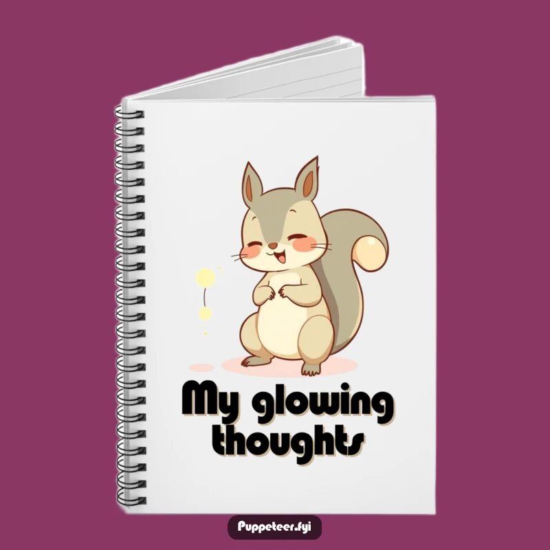 Funny Squirrel Orb Notebook - Giggling Journal for Magical Ideas