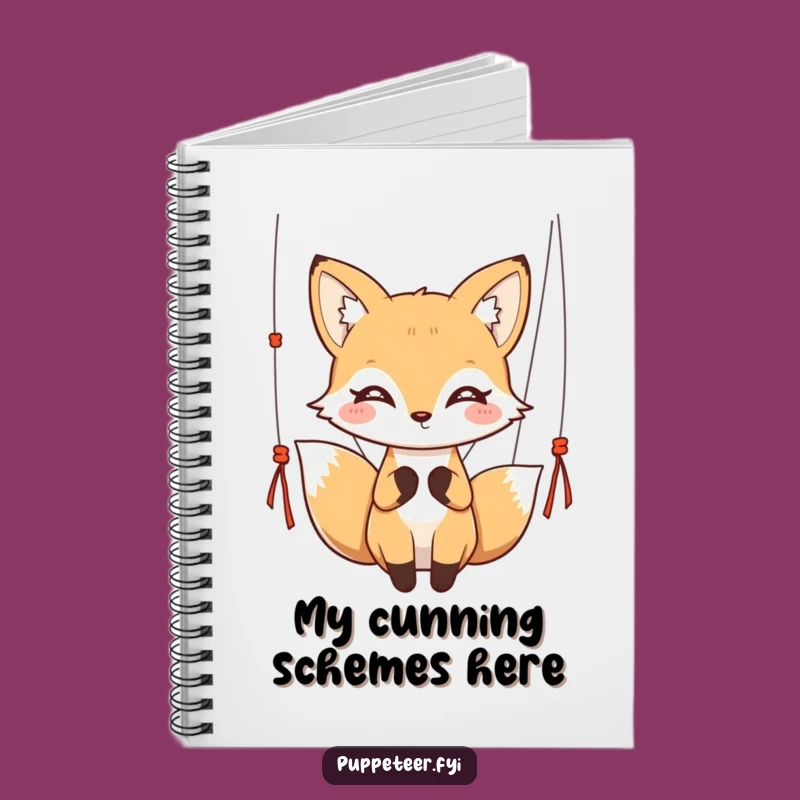 Funny Graceful Fox Notebook - Jot Down Elegant Ideas!