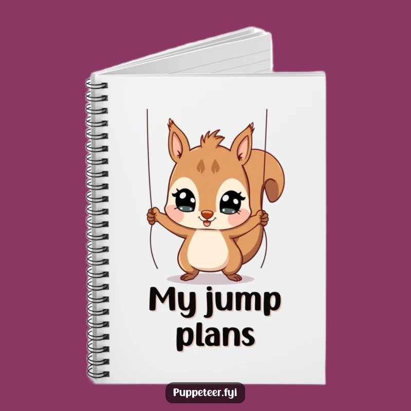 Funny Squirrel Puppet Master Notebook: Playful Character's Journal of Energetic Ideas
