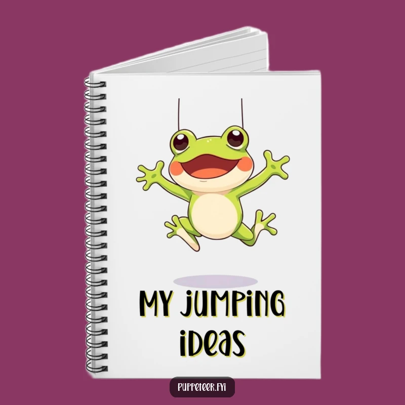 Funny Frog Puppet Master Notebook: Capture Your Leaping Ideas