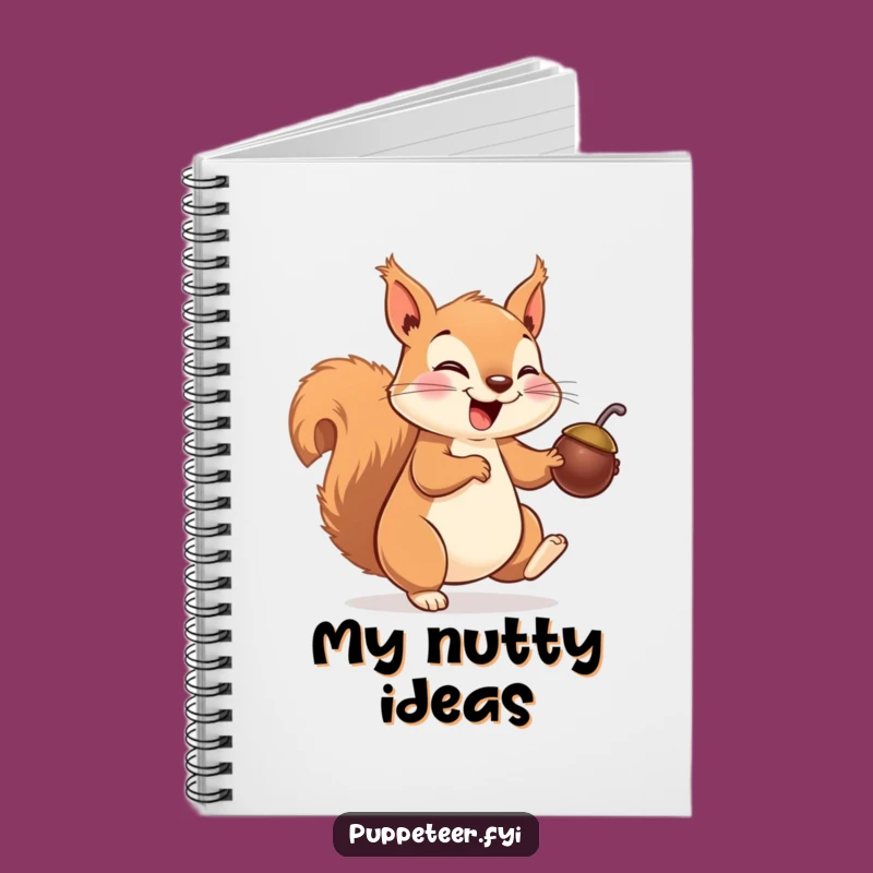 Funny Squirrel Notebook: Giggling Puppet Journal for a Playful Funny Gift