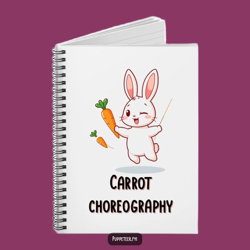 Playful Rabbit Puppet Notebook: Dance Your Ideas!