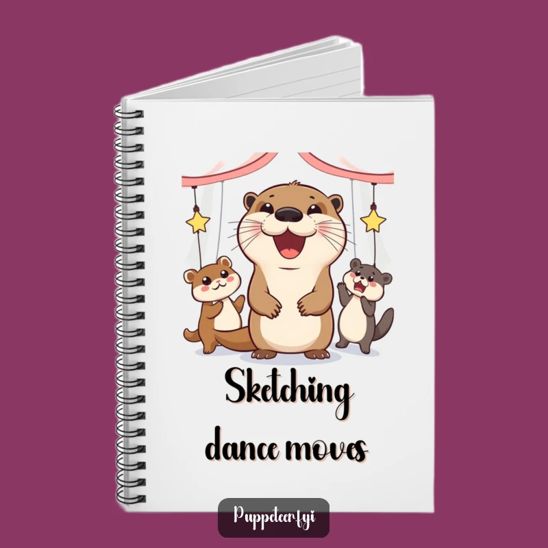 Funny Otter Puppet Dancer Notebook: Script Your Moves with Joy