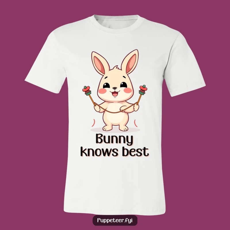 Funny Rabbit Puppet Show T-Shirt: Wearable Joy and Humor