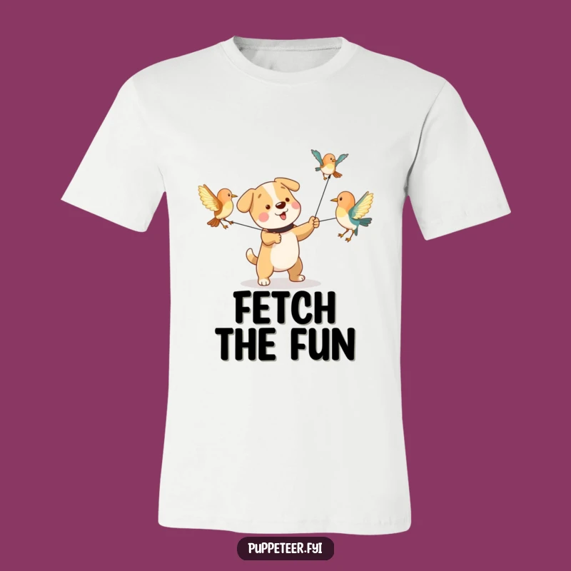 Funny Dog Bird Puppet T-Shirt: Wearable Canine Comedy
