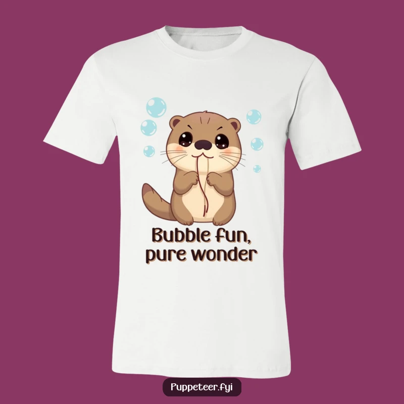 Funny Otter Bubbles T-Shirt: Hilarious Apparel for the Curious and Playful