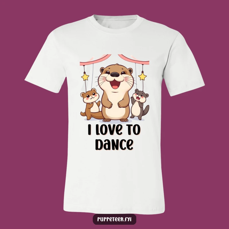 Funny Otter Puppet Dancer T-Shirt: Wear Your Joyful Moves with Pride