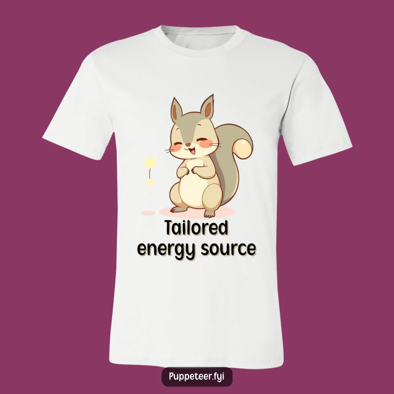 Funny Squirrel Orb T-Shirt - Giggling Tail Tee for Enchanted Fun