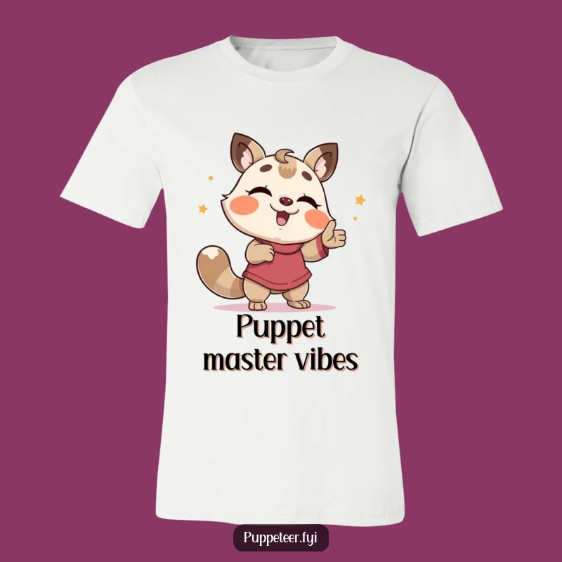 Funny Giggling Animal Puppet Master T-Shirt - Comedic Animal Apparel Gift