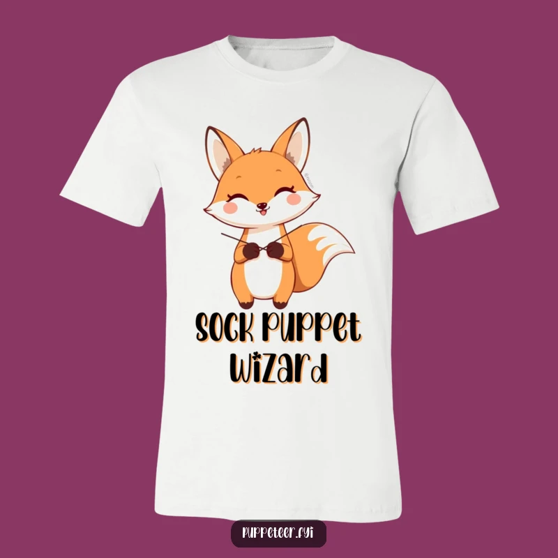Funny Fox and Sock Puppet T-Shirt: Wearable Silliness