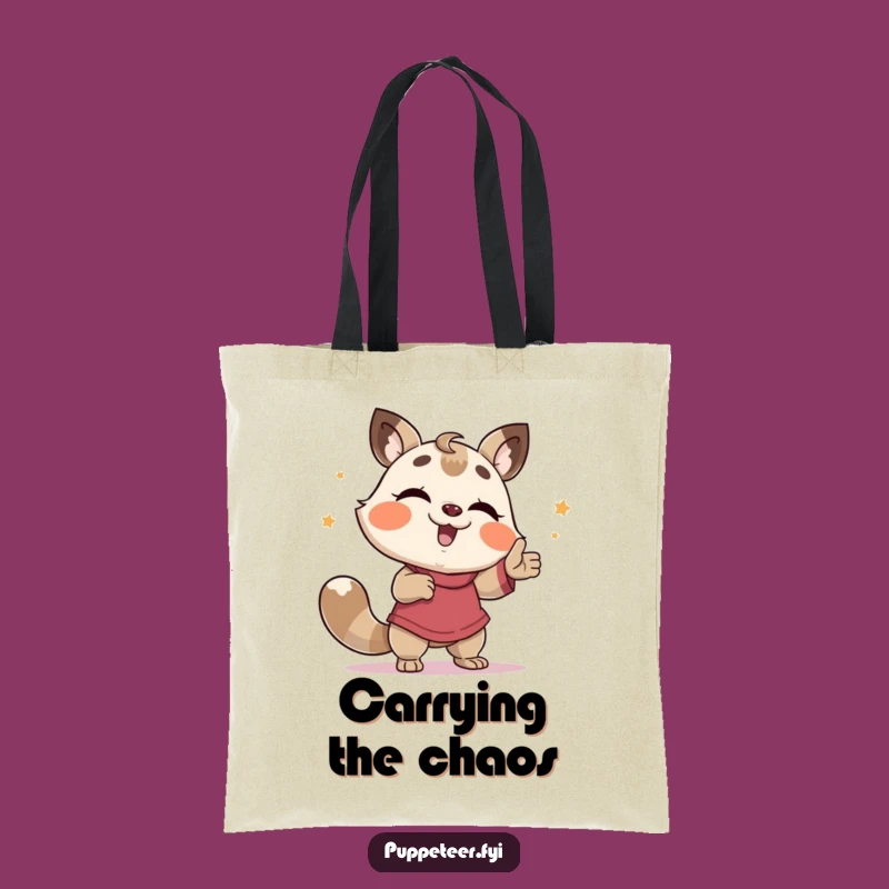 Funny Giggling Animal Puppet Dance Tote Bag - Whimsical Accessory Gift