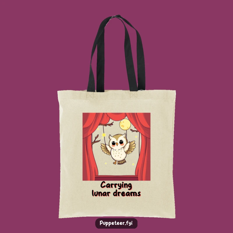 Charming Owl Puppet Master Tote Bag: Carrying Magical Creations!