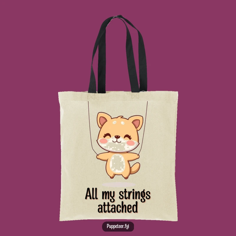 Funny Animal Puppet Master Tote Bag: Carry Your Fun!