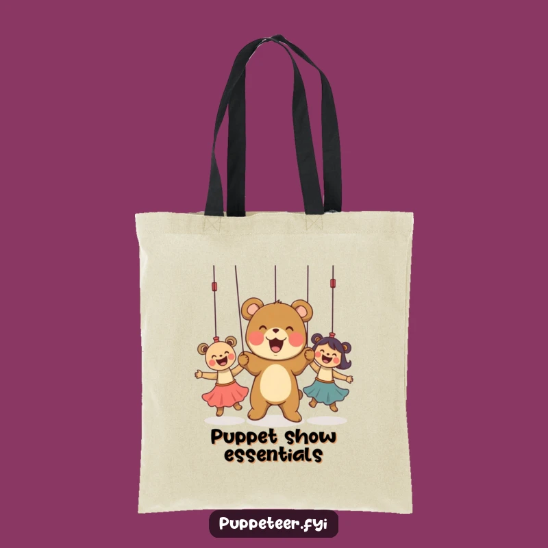 Funny Bear Puppet Master Tote Bag: Carry Your Fun, A Whimsical Funny Gift!