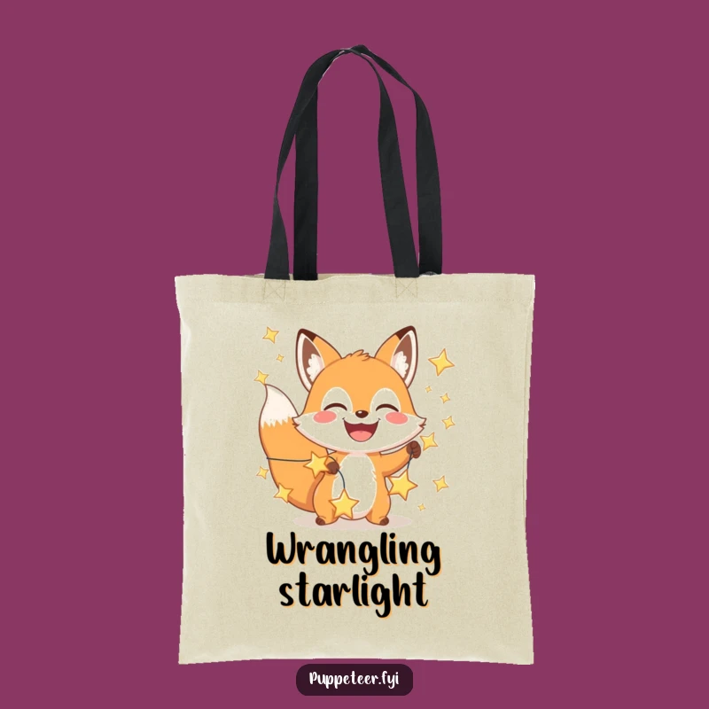 Funny Fox Star Manipulator Tote Bag: Carry Your Dreams, Stylish Star Accessory Gift
