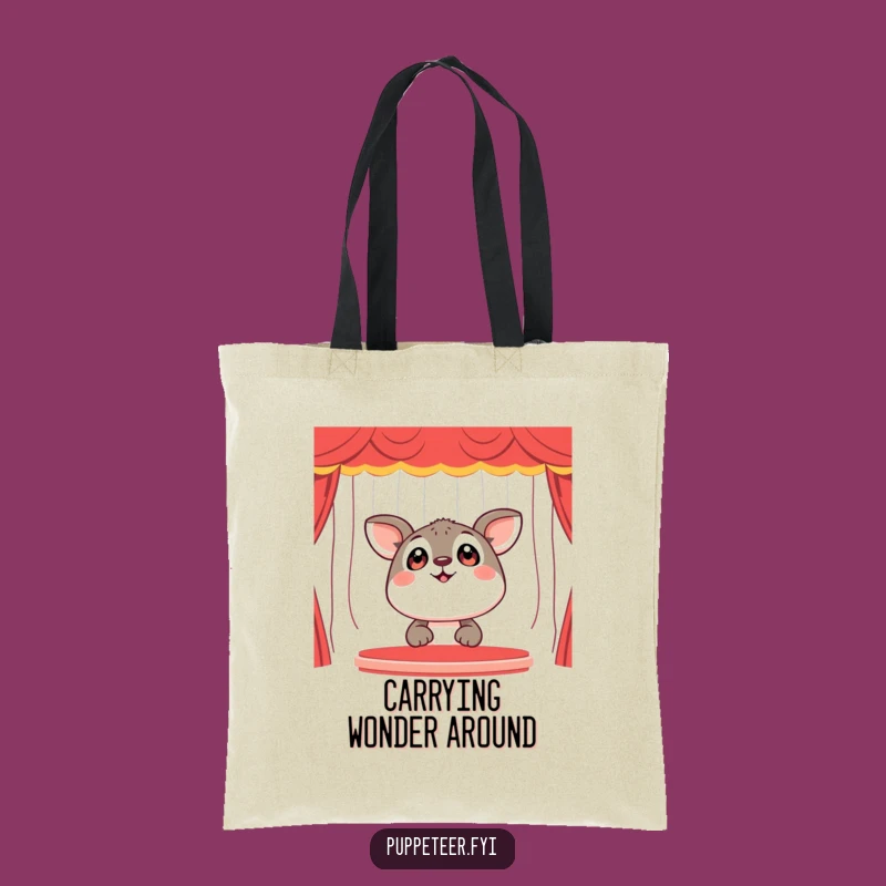 Funny Happy Animal Puppet Show Tote Bag - Durable & Whimsical Gift