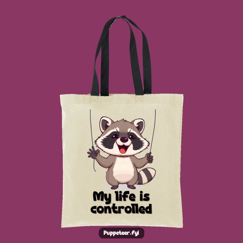 Funny Raccoon Puppet Master Tote Bag - Spacious and Stylish Accessory